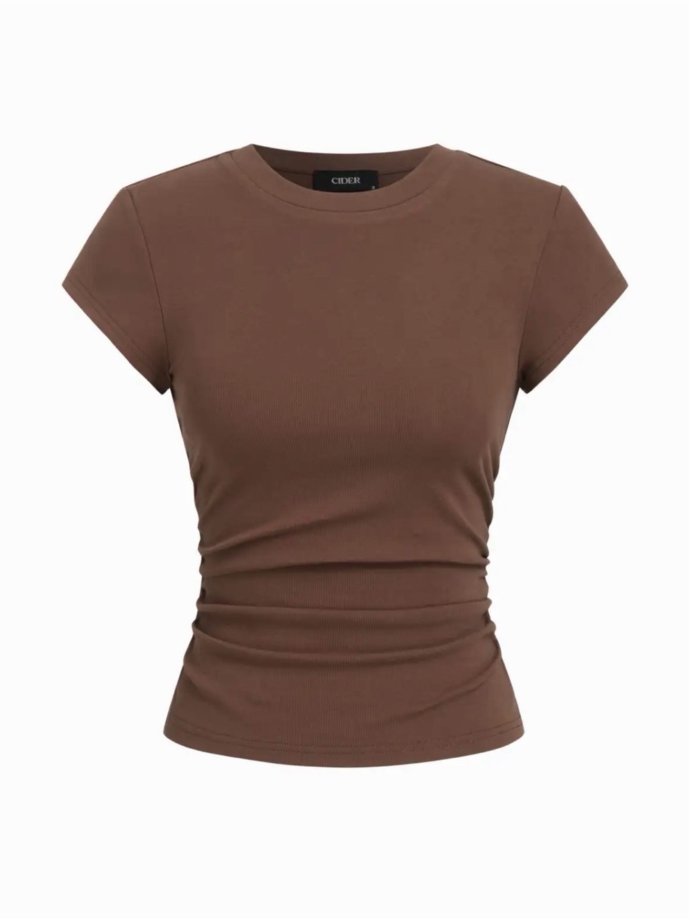 RUCHED SHORT SLEEVE TEE